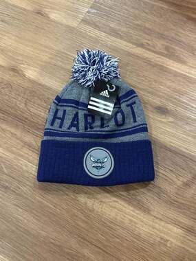 Adidas Charlotte Hornets NBA Cuffed Pom Knit Beanie Hat